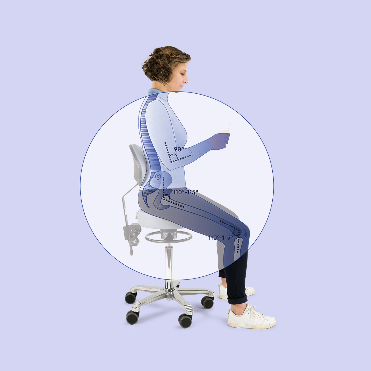 Healthy Sitting Posture Medical Stool